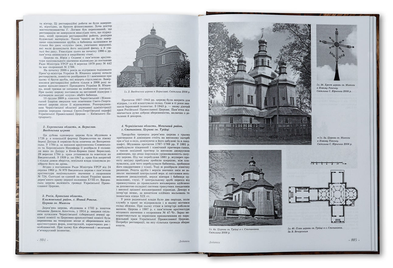 Grāmata Ukrainas kreisā krasta koka monumentālā arhitektūra