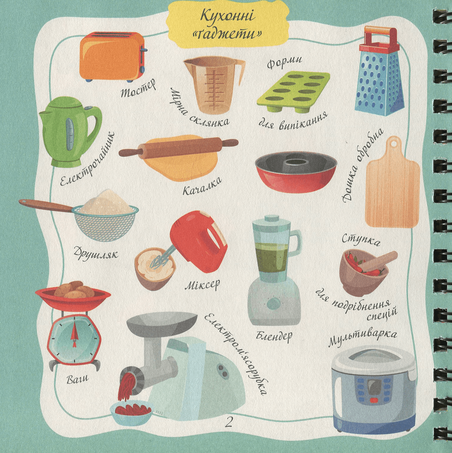 Книга для запису кулінарних рецептів. Kids menu