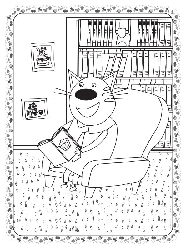 Книга Три коти. Кольоровий штрих. Кіношедевр (У)Kids-E-Cat