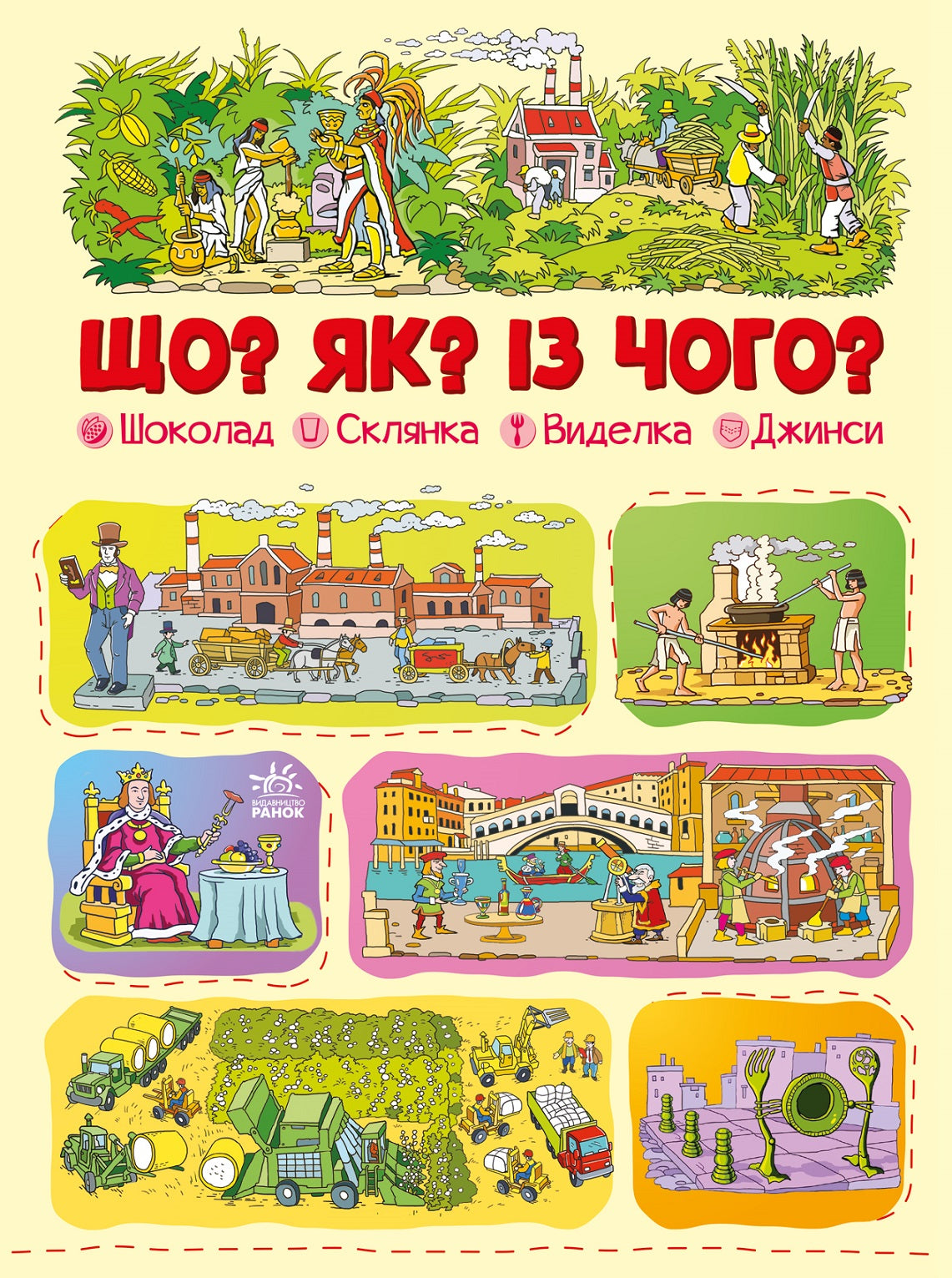 Книга Що? Як? Із чого? : Шоколад, склянка, виделка, джинси (у)Меламед