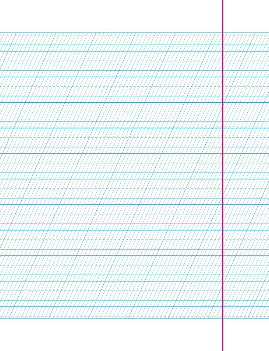 Book Calligraphic notebook-template. Standard size of graphic grid. Burgundy Vasyl Fedienko