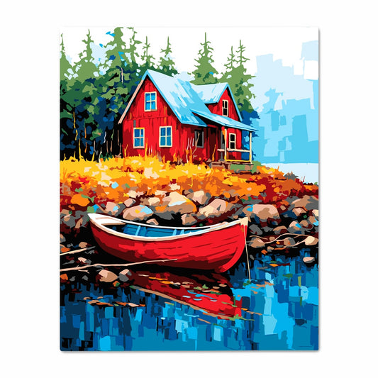 Картина за номерами «Заміський пейзаж» купити в Українській книгарні в Європі