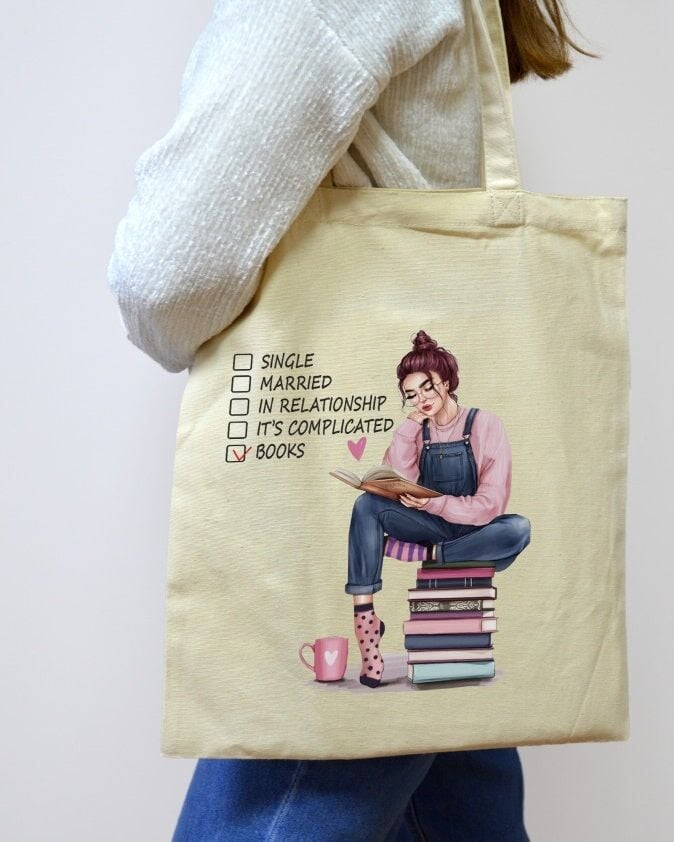 Екошопер бежевий «BOOKS»