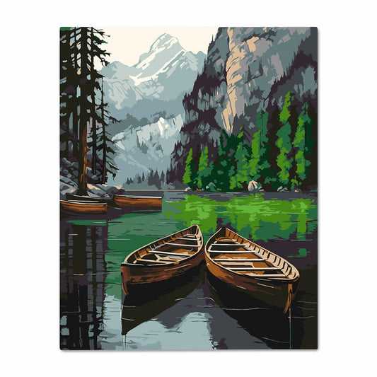 Картина за номерами «Два човни біля берега»