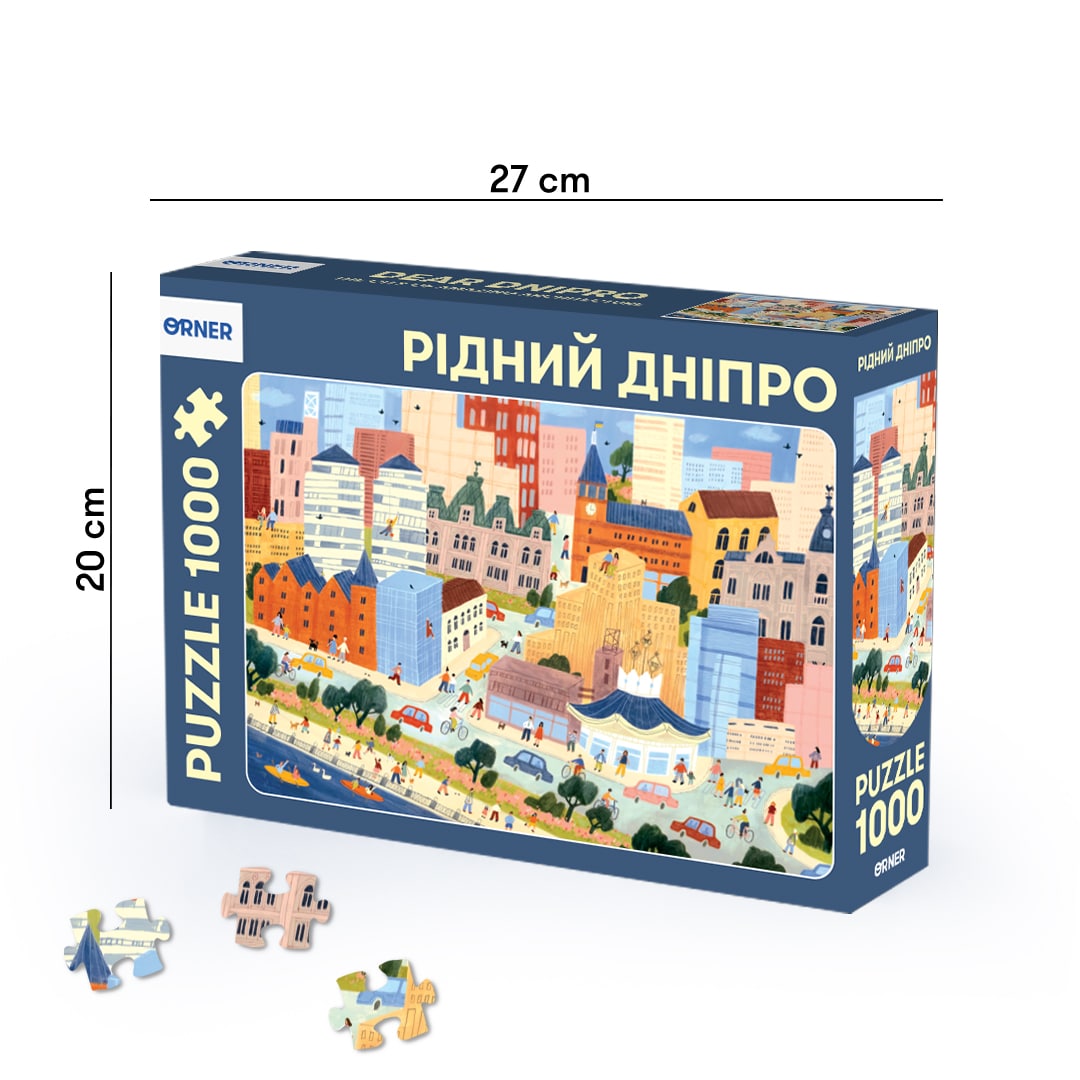 Пазл «Рідний Дніпро» 1000 елементів. Купити в Українській книгарні в Європі