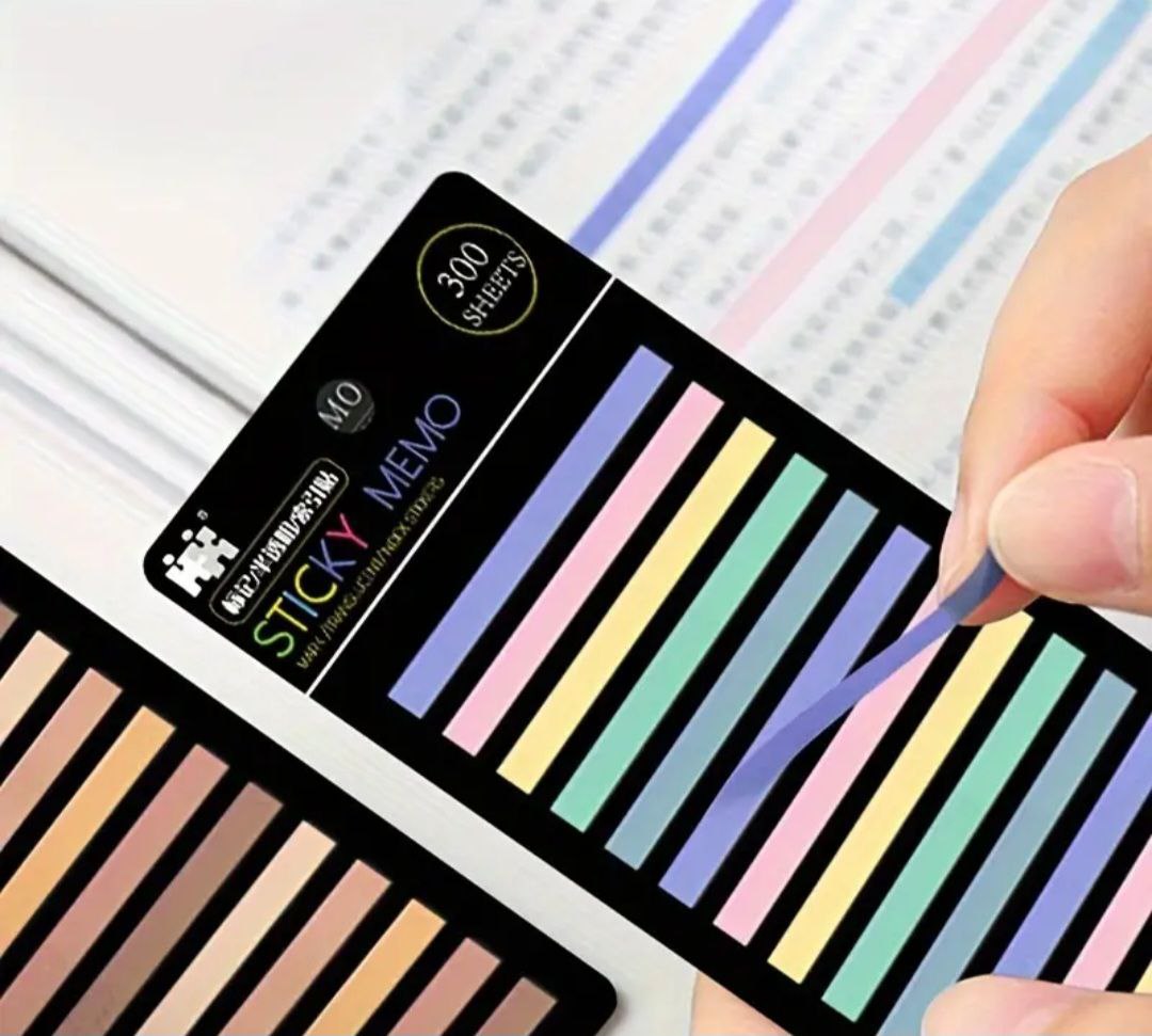 Transparent, waterproof markers with a sticky base