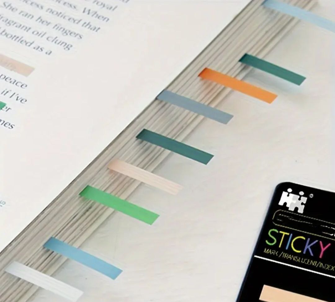 Transparent, waterproof markers with a sticky base