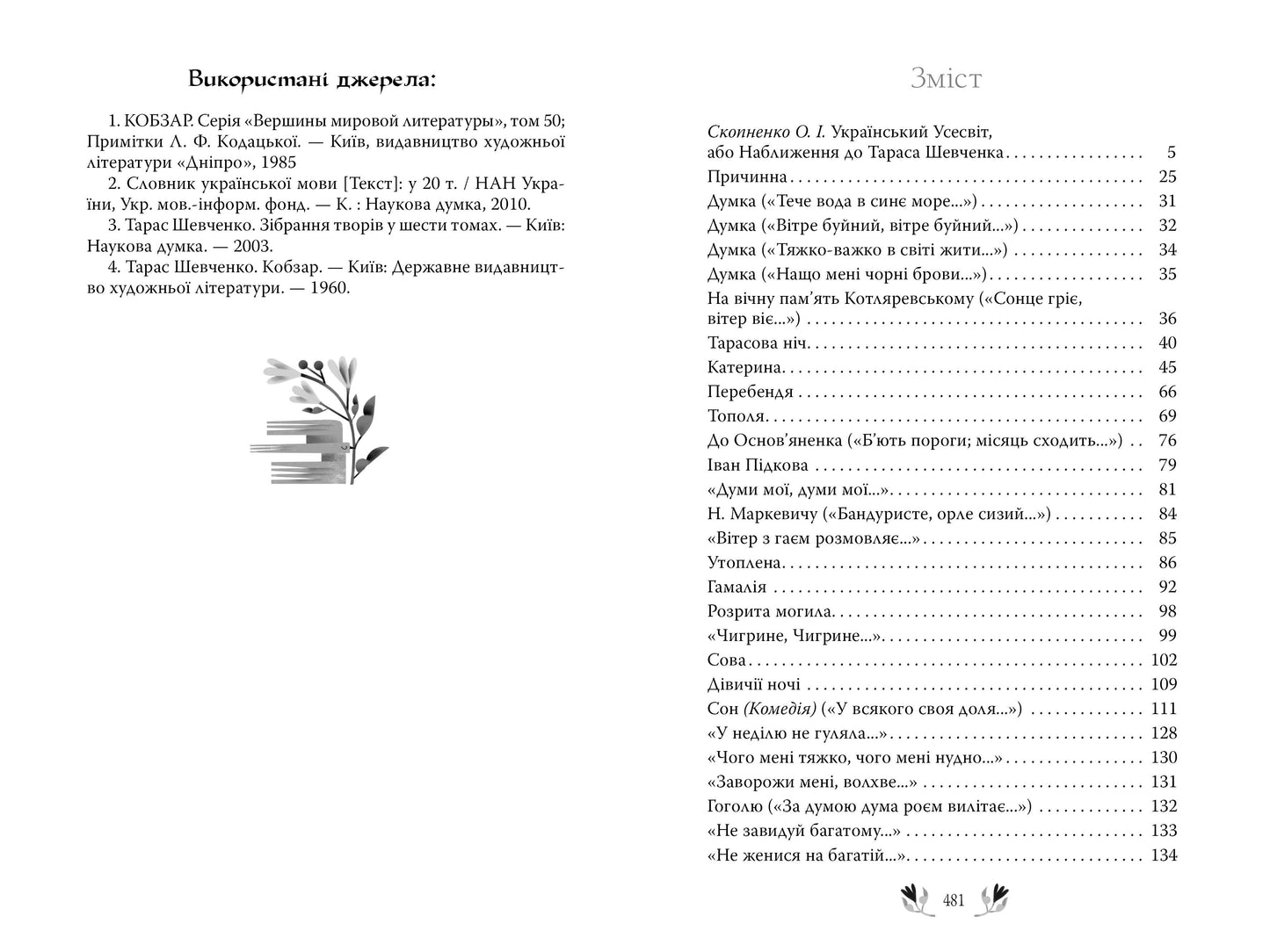 Кобзар. Вибрані твори