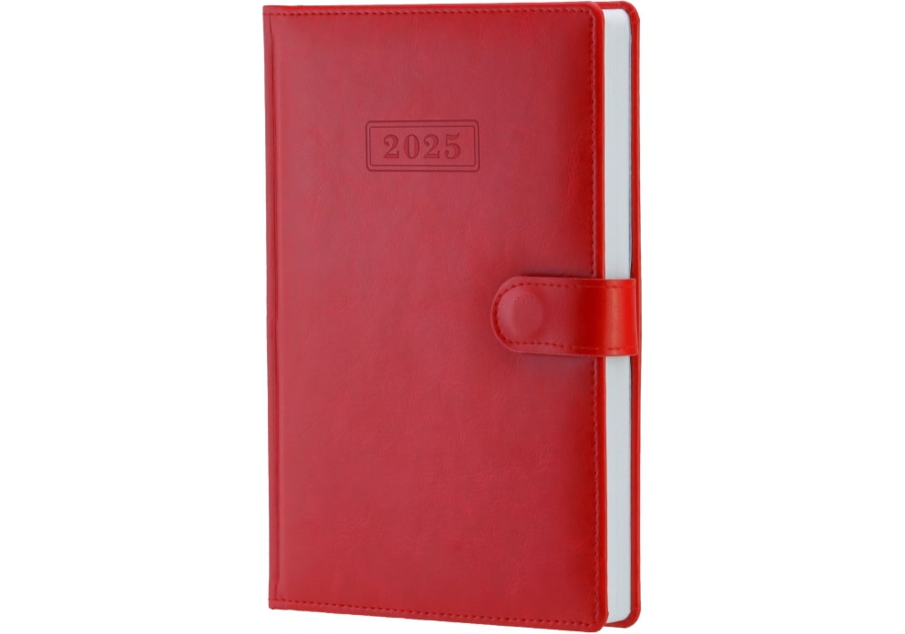 Diary dated 2025, NEBRASKA, red, magnetic lock, A5 