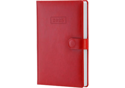 Diary dated 2025, NEBRASKA, red, magnetic lock, A5 