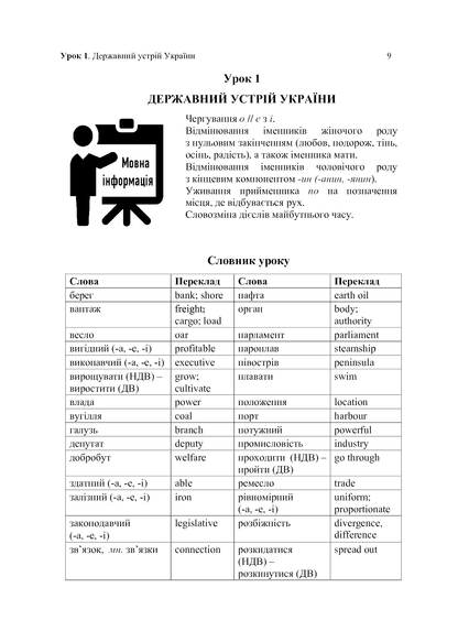 Книга Українська мова для іноземців. Рівень В1. Навчальний посібник Л. Біденко, В. Завгородній