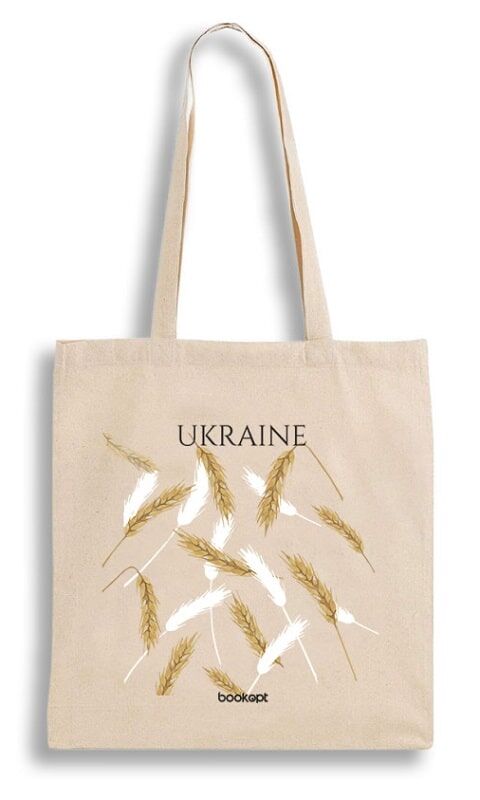 Екошопер бежевий «Ukraine» (колоски)
