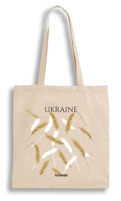 Екошопер бежевий «Ukraine» (колоски)