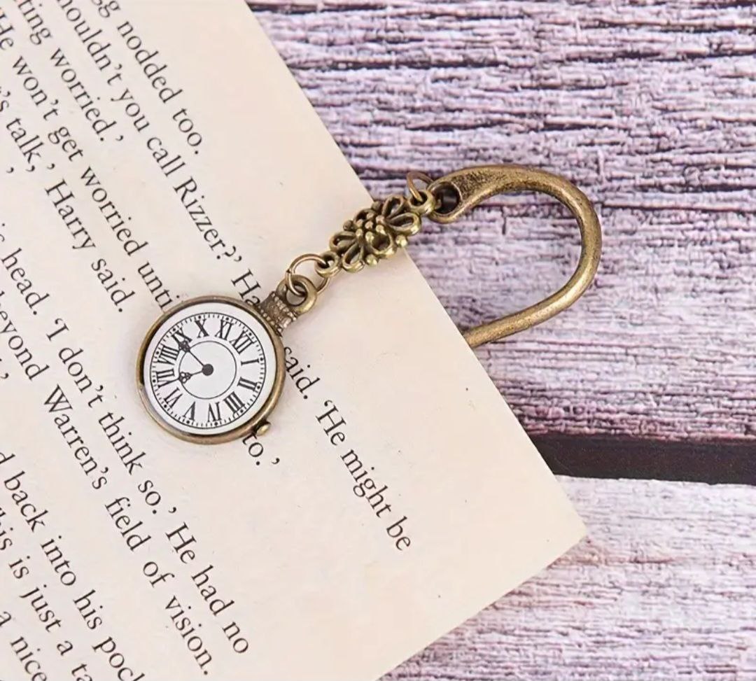 Metal bookmark "Clock"