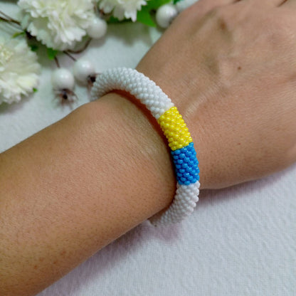 Beaded bracelet "Flag"